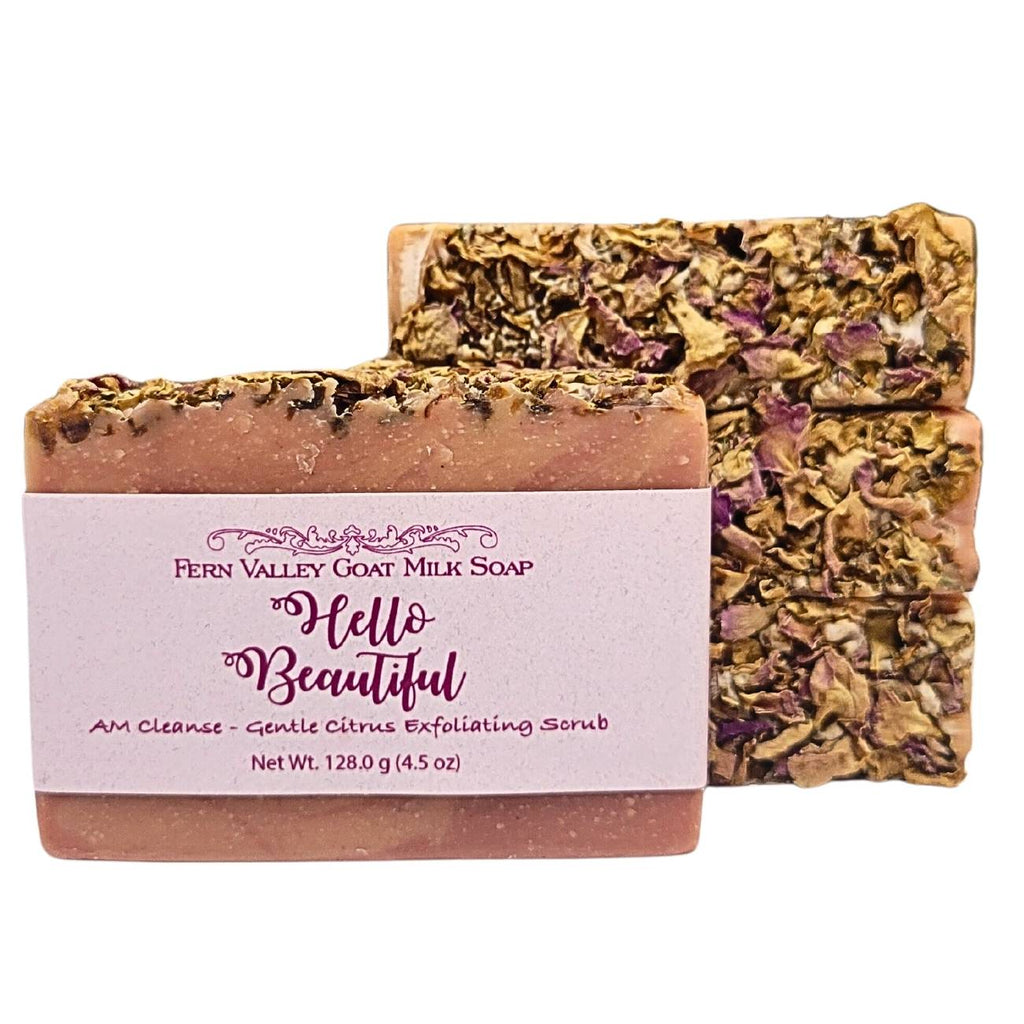 Natural Goat Milk Soap – Exfoliating AM Cleanse
