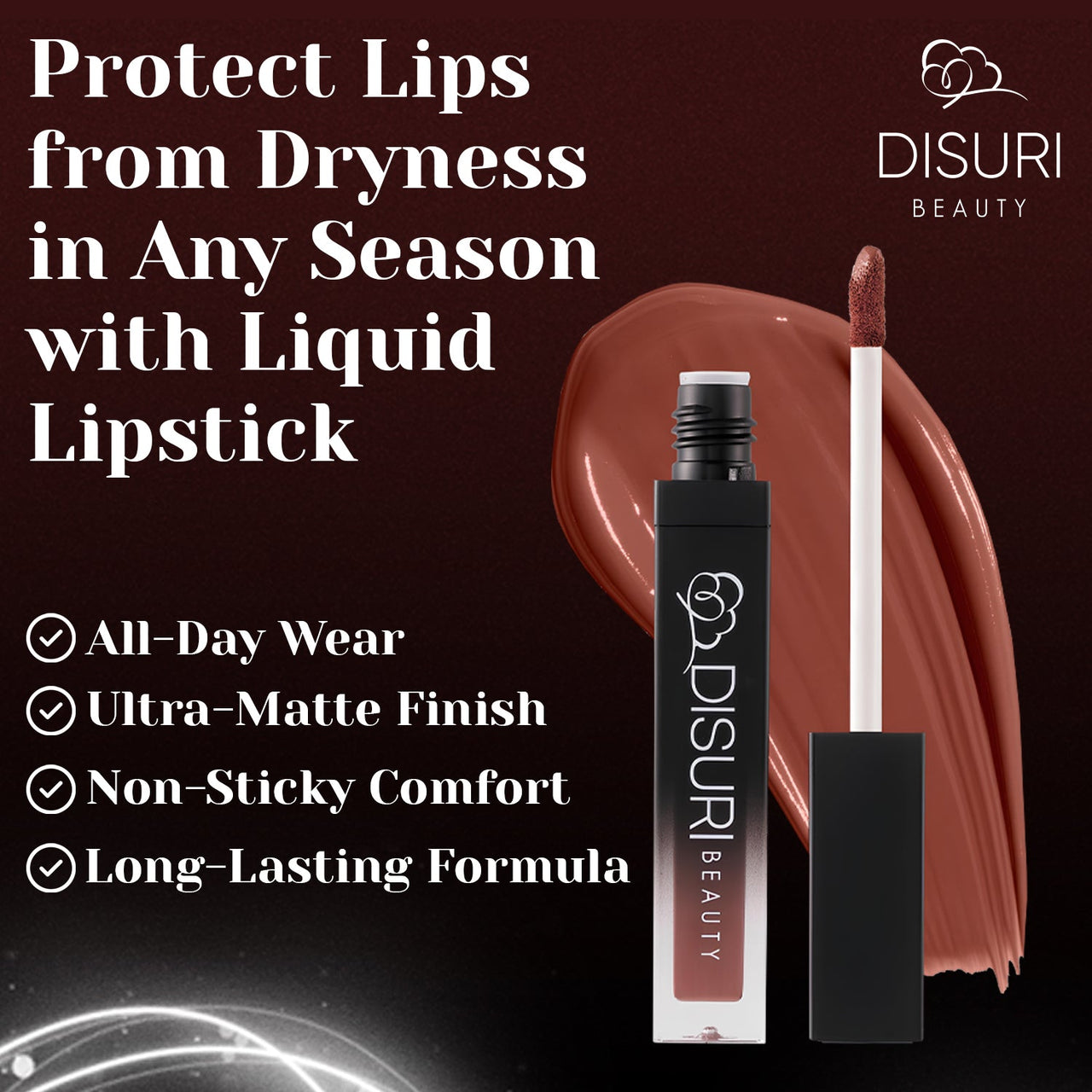 DISURI Beauty Liquid Lipstick - Wild Girl (96)-3