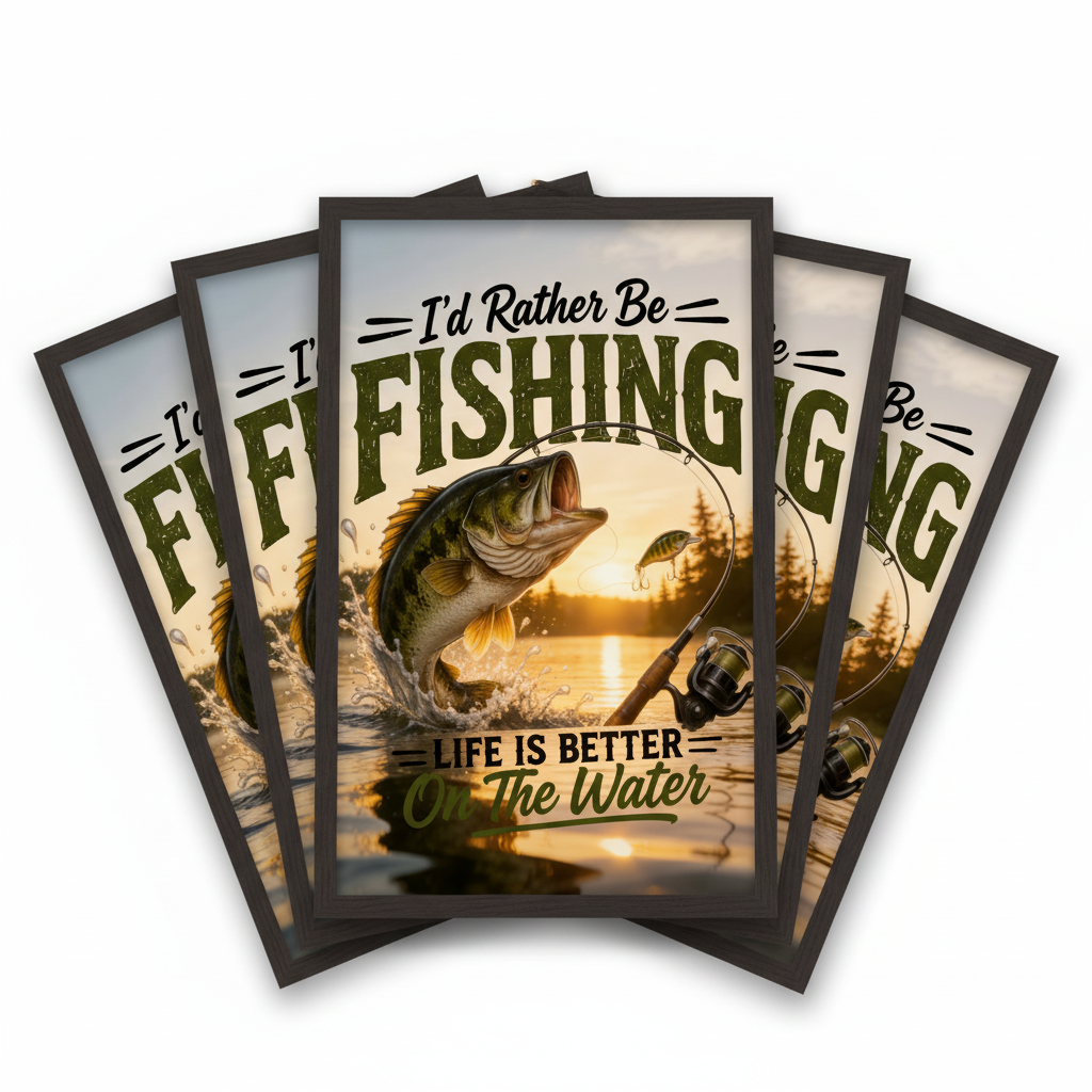 I'd Rather Be Fishing — Bundle Mockup