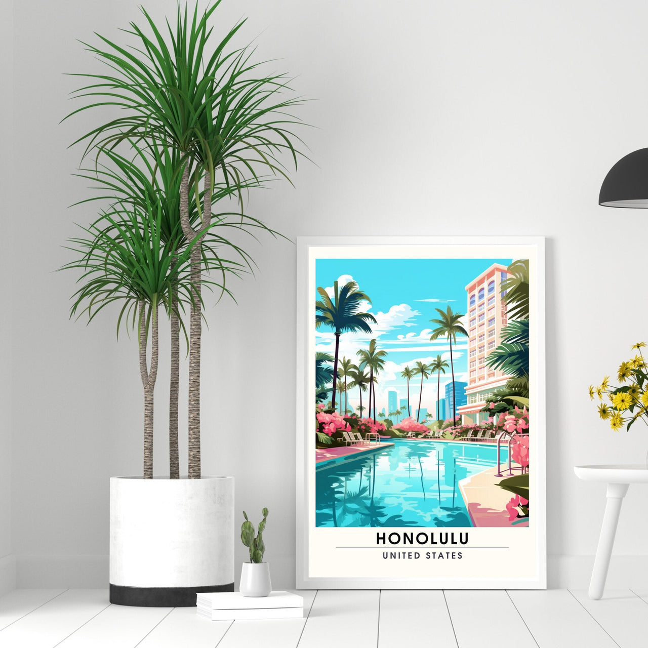Impression Honolulu | Impression de voyage Honolulu | Poster Hawaï-2
