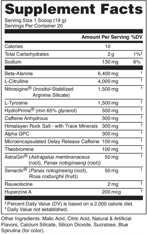 Bucked Up Mother Bucker Pre-Workout – 20 Servings